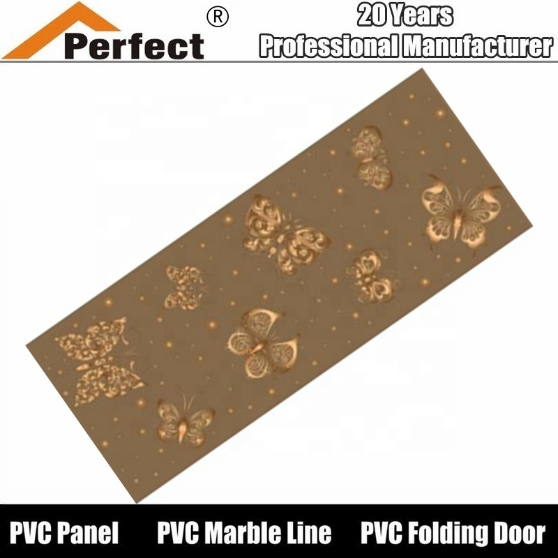 retro copper metallic panels cheap bathroom wall cladding PVC ceiling wall panel laminate