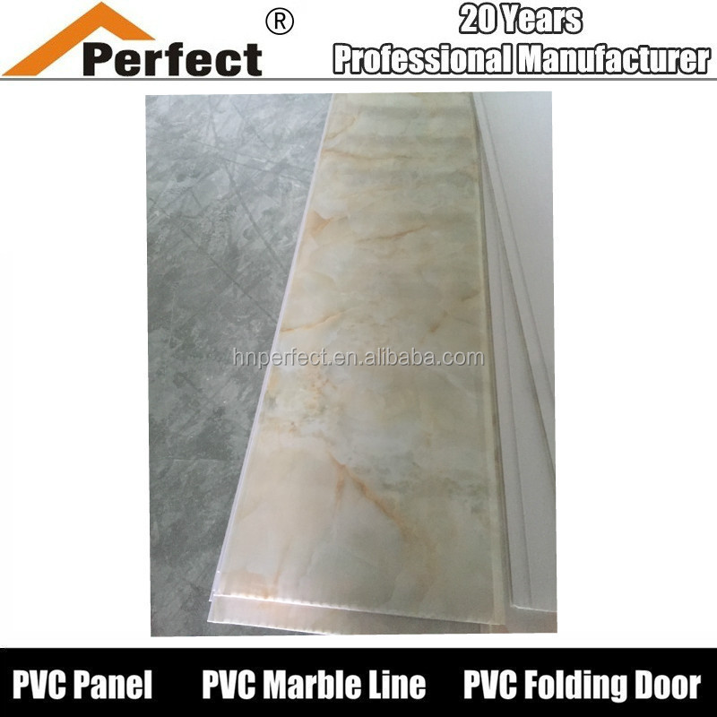 Cheap PVC Roof Sheet Hot Stamping design false Ceiling Tile