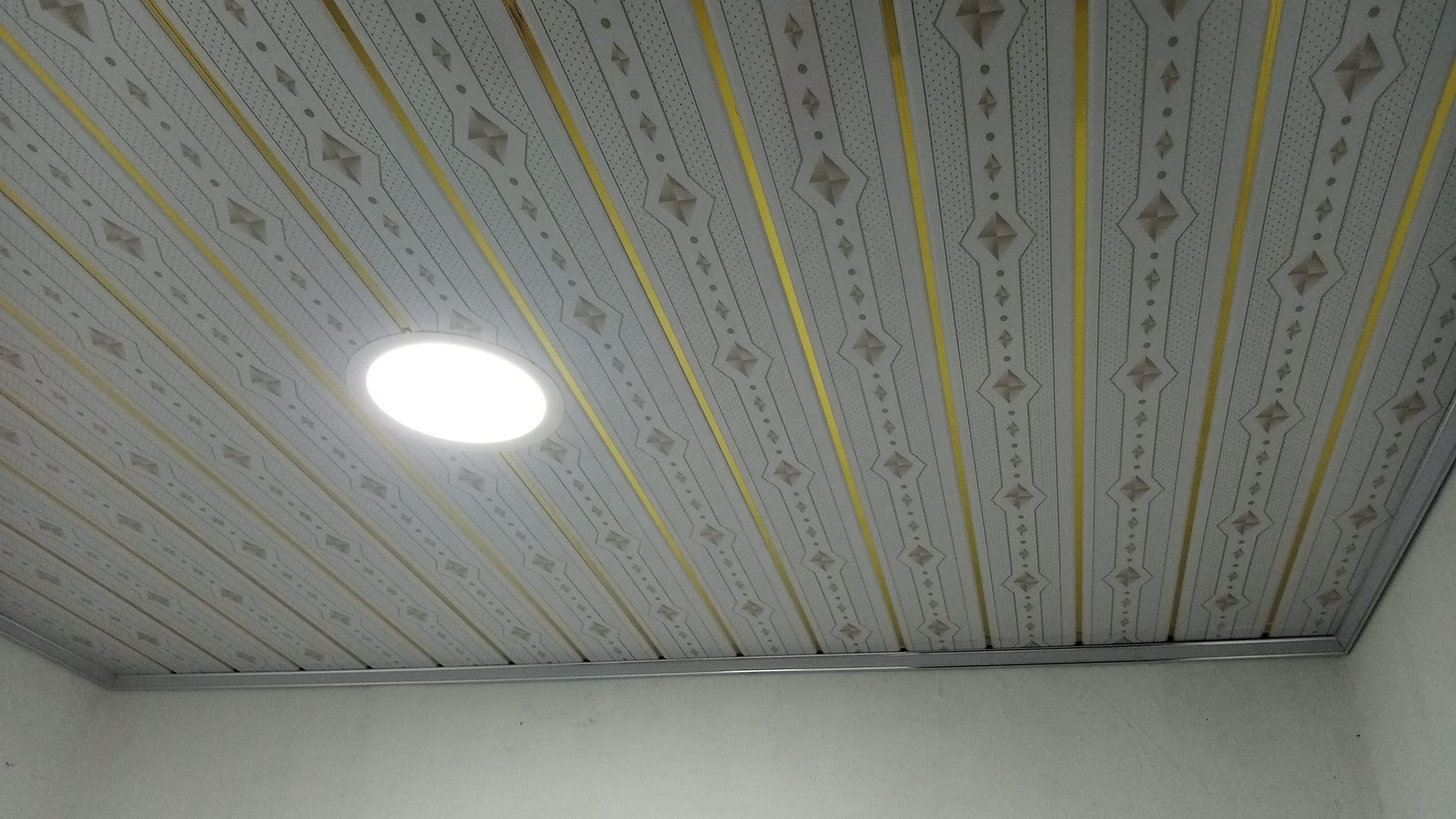 Cheap wooden design false pvc ceiling for roof hot stamping foil faux pvc ceiling panel pvc ceiling cladding