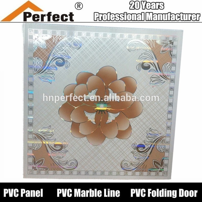 suspended pvc gypsum ceiling tile design 595 595mm/600x600