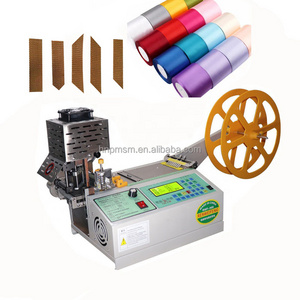 Hot Knife Ribbon Elastic Band Cutting Machine Fully Automatic Label Cutting Machine For Mask Fabric