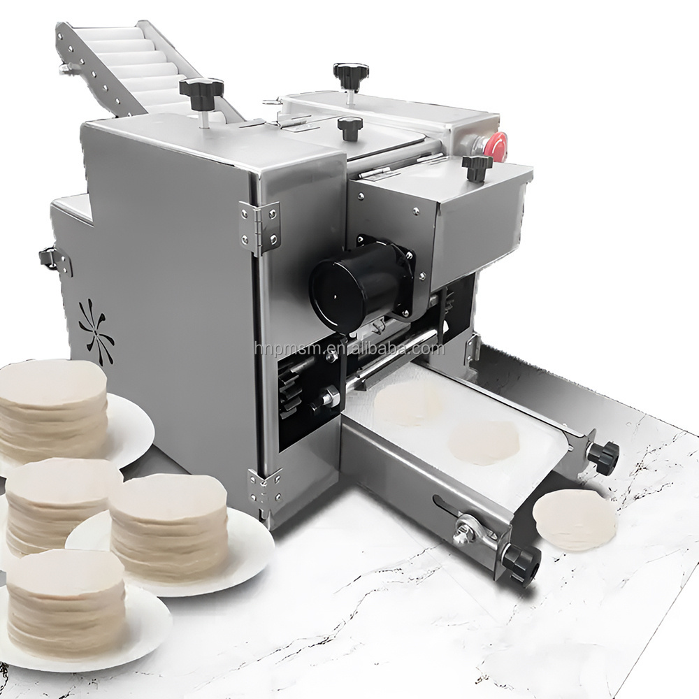 Widely-Used Automatic Commercial Flour Tortilla Wholesale Wonton Lumpia Chapati Tortilla Dumpling Wrapper Skin Maker Machine