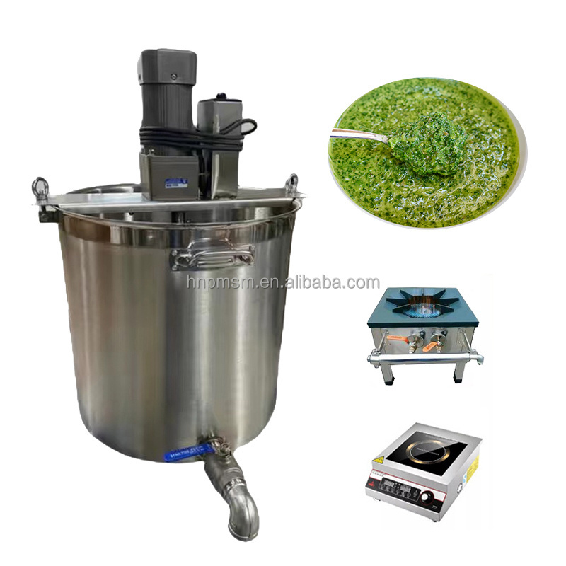 Hot Sale No Paste Bottom 20l Small Automatic Stirrer Cooking Mixer Machine Chili Sauce Stirring Hot Pot Frying Machine