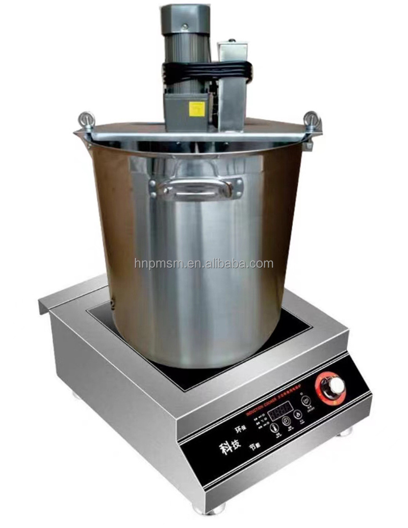 Hot Sale No Paste Bottom 20l Small Automatic Stirrer Cooking Mixer Machine Chili Sauce Stirring Hot Pot Frying Machine