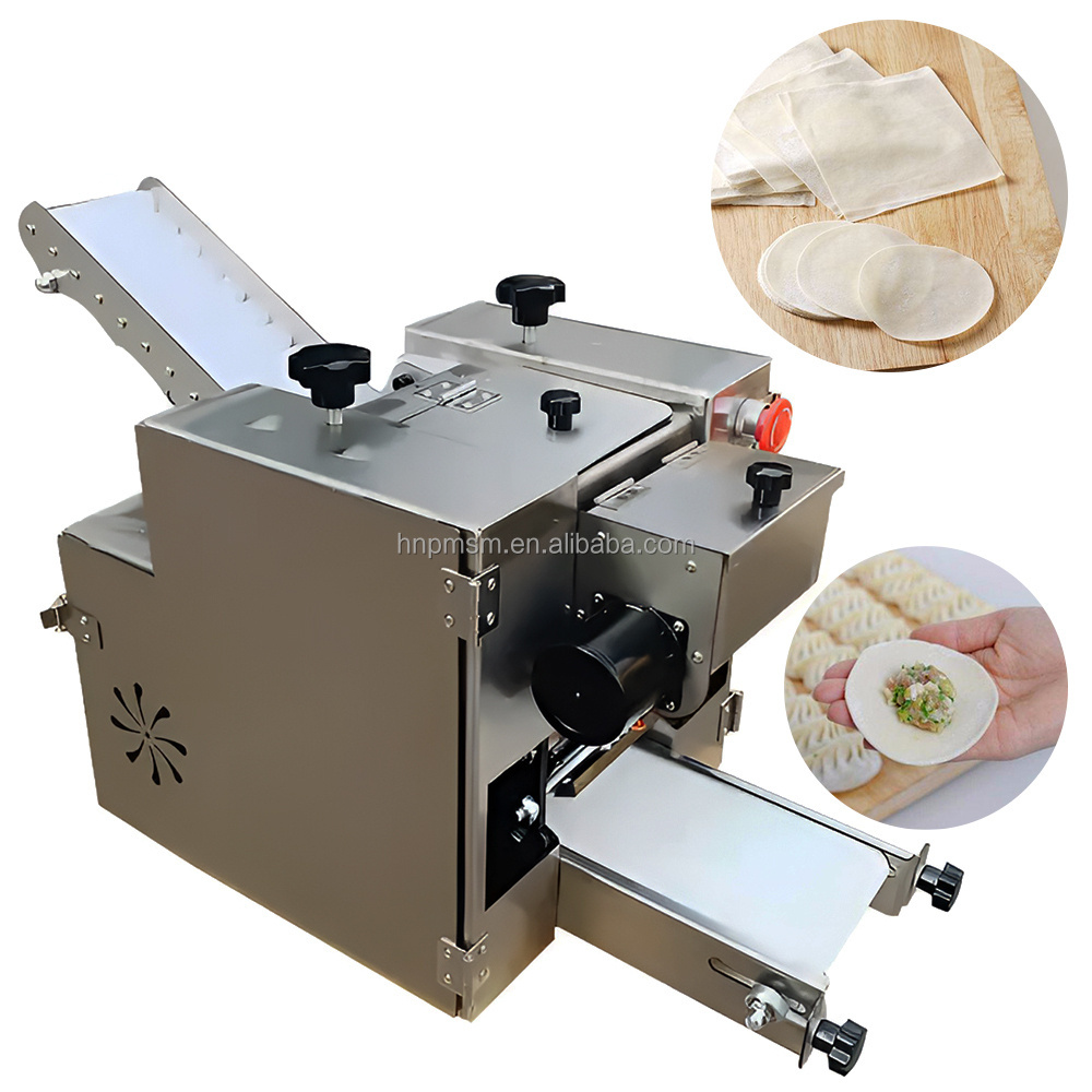 Widely-Used Automatic Commercial Flour Tortilla Wholesale Wonton Lumpia Chapati Tortilla Dumpling Wrapper Skin Maker Machine