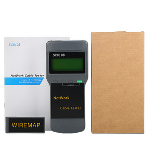 SC8108 CAT5 RJ45 Network LAN Length Cable Tester Meter Tester RJ45 master port (M), tester LOOPBACK RJ45 port (L)