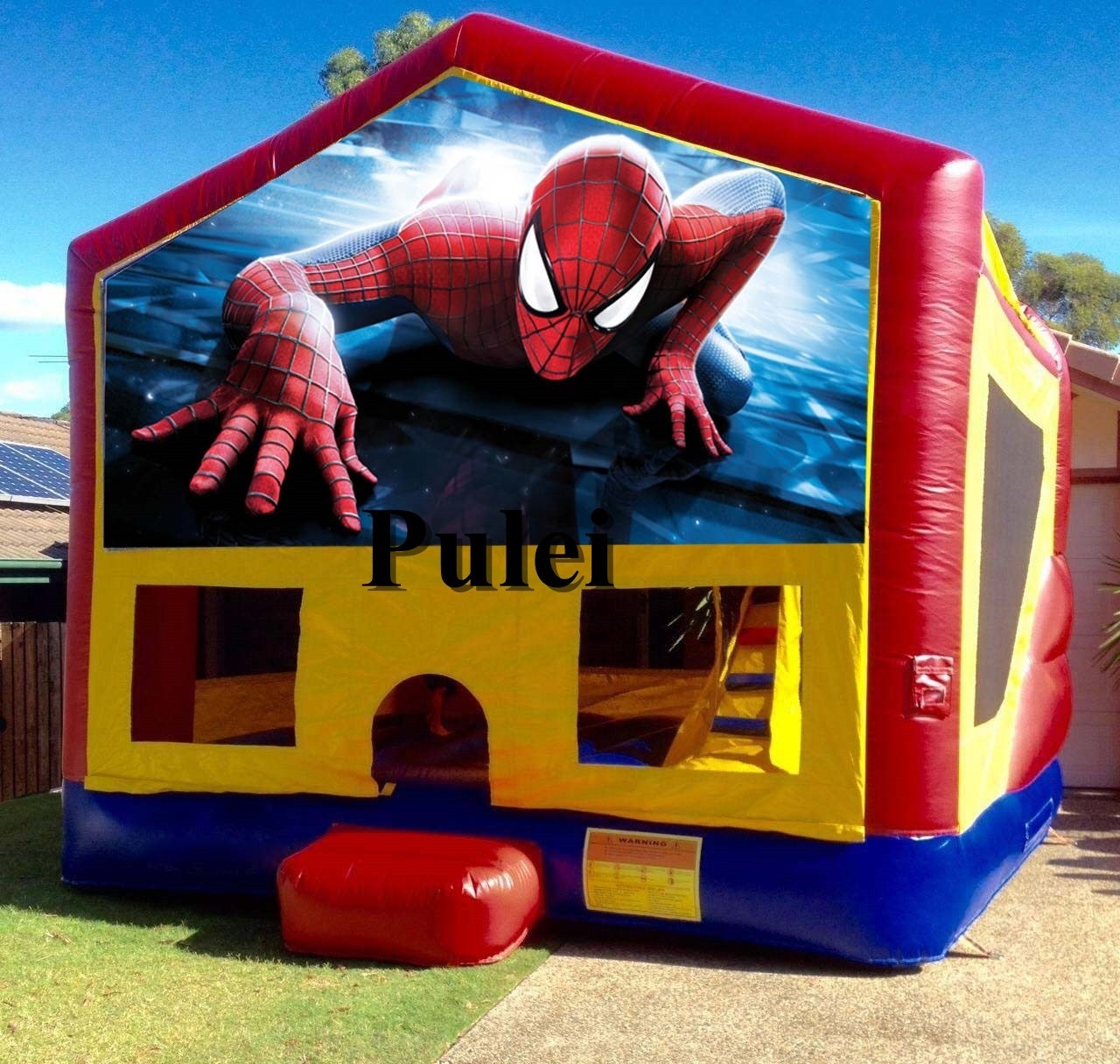 Outdoor Commercial Kid Small Obstacle Toboggan Gonflable Combo Bouncer Slide Jumper Spiderman Inflatable Castle Bounce House