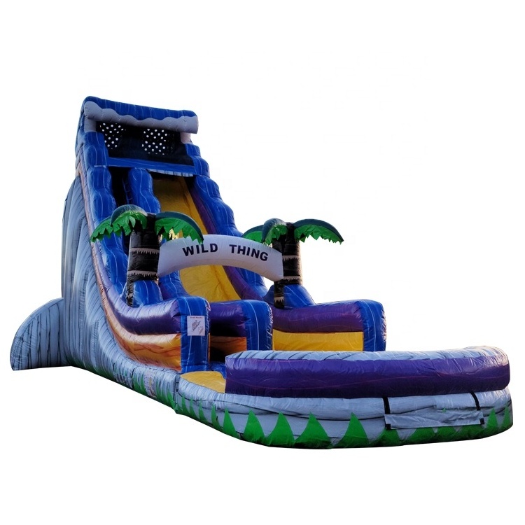 24ft Wild Thing Slide With Pool Kids N Adults Inflatable Swimming Pool With Slide Commercial Jungle Inflatable Water Park Slide