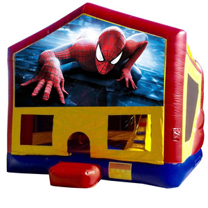 Outdoor Commercial Kid Small Obstacle Toboggan Gonflable Combo Bouncer Slide Jumper Spiderman Inflatable Castle Bounce House