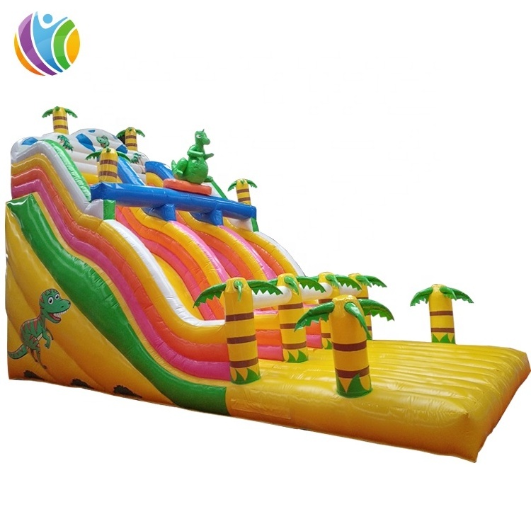 New design hot inflatable dinosaur slide, PVC dinosaur inflatable water park pool slides, dinosaur inflatable slides giant adult