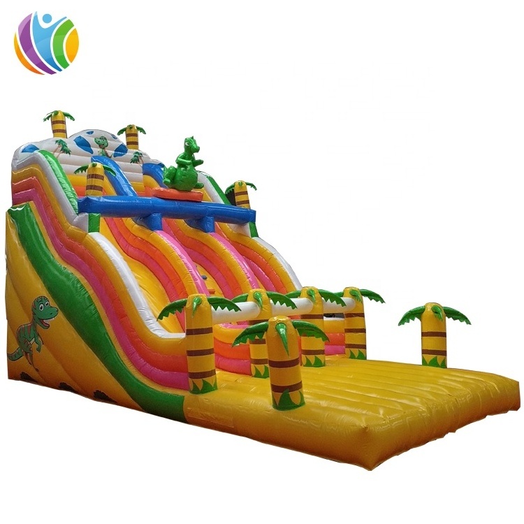 New design hot inflatable dinosaur slide, PVC dinosaur inflatable water park pool slides, dinosaur inflatable slides giant adult