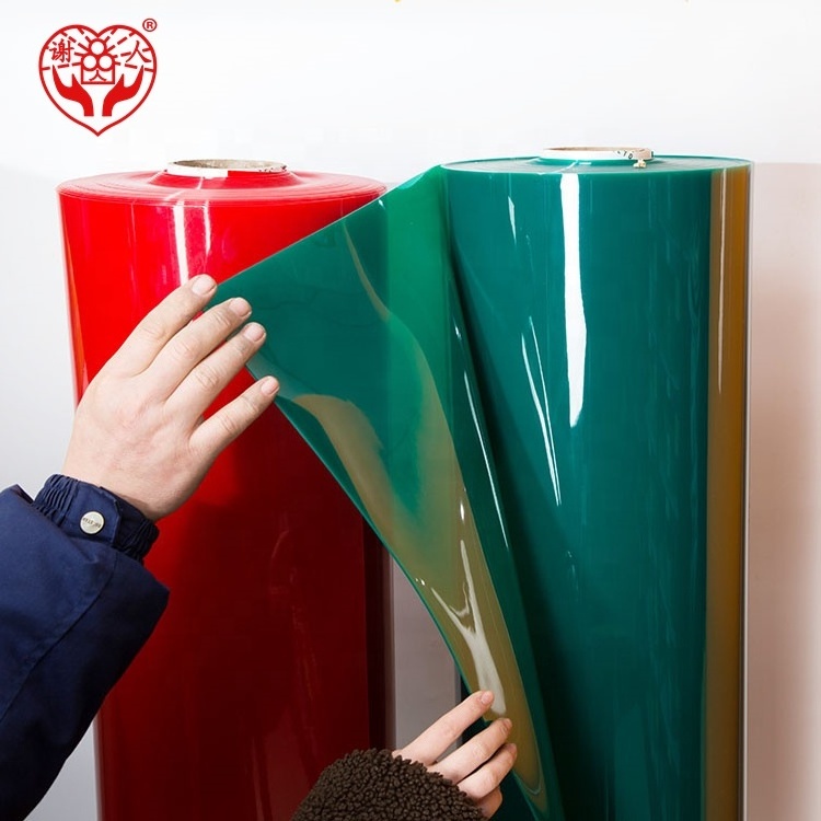 Factory Wholesale Bulk Red Yellow Welding PVC Screen Translucent Plastic Curtain Welding PVC Soft Sheet