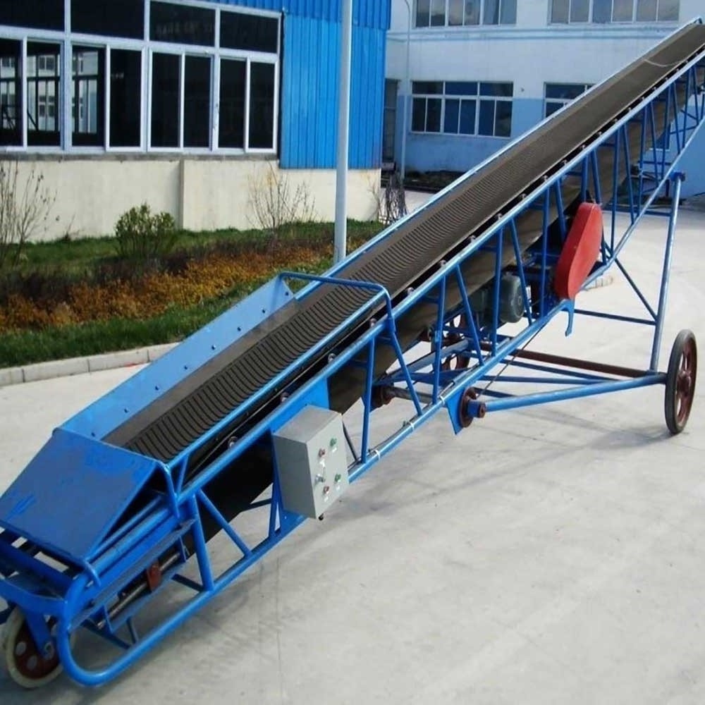 High quality Mobile rubber belt conveyor for truck loading unloading