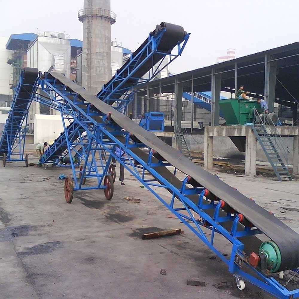 High quality Mobile rubber belt conveyor for truck loading unloading