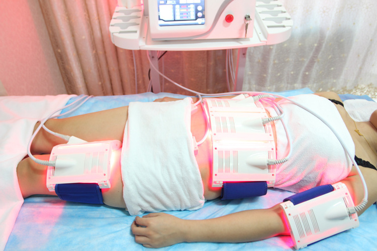 U-Curve strawberry lipo cavitation machine laser slimming 4d machine 635+650nm/808+950nm with 8 big pads +4 small pads