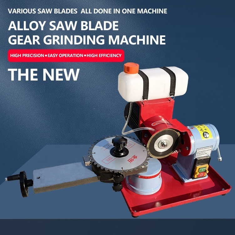 Factory Direct High Precision Alloy Saw Blade Sharpener with Water Tank Manual Circular Saw Blade Grinder