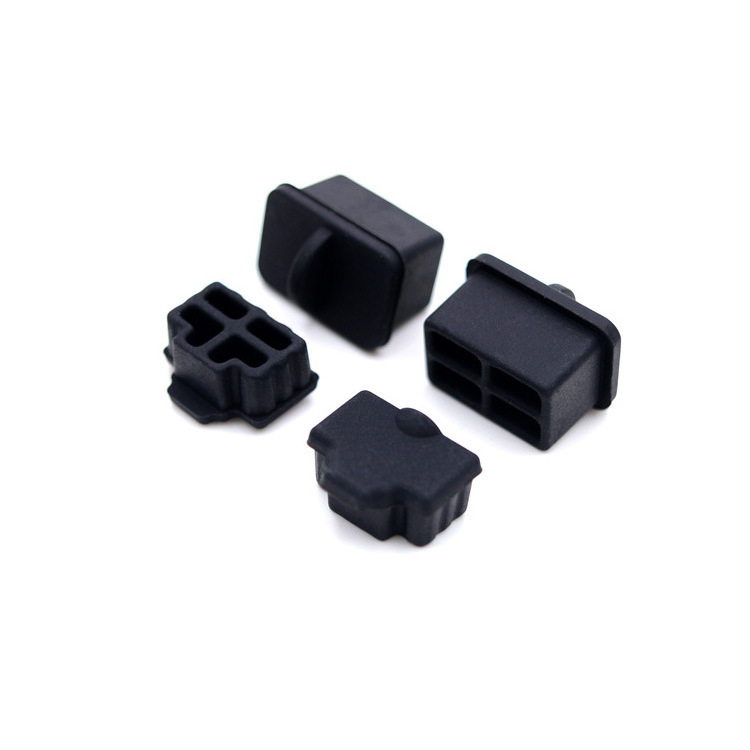 Thread Protection Black Vinyl Protective Cover Rubber Plug Soft Dust-proof End Cap For Bolt Screws