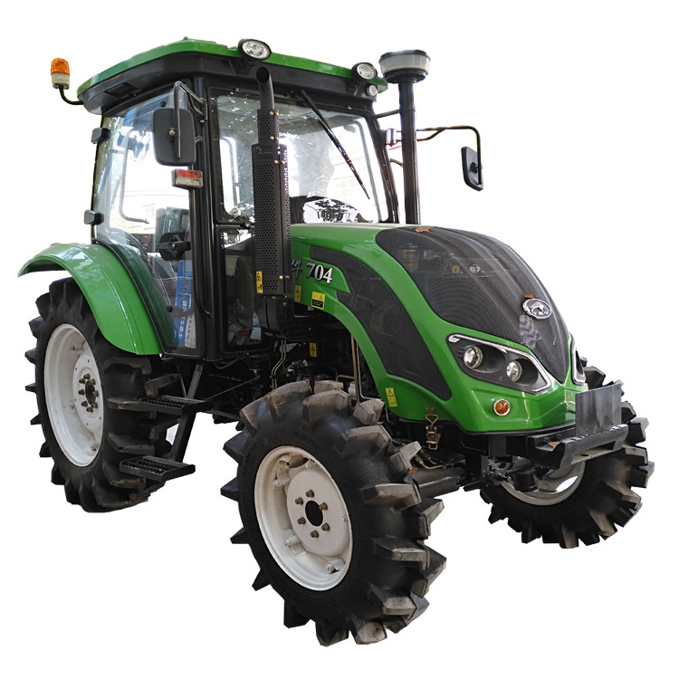 Cheap Small QLN704 70HP 4WD Wheel Tractor Agreeculture Equipment Machinery With Air Condition Cabin For Sale In Romania