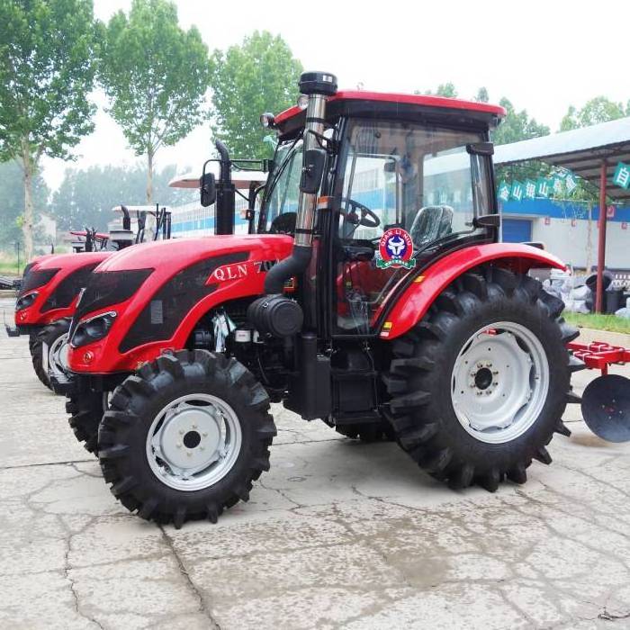 Cheap Small QLN704 70HP 4WD Wheel Tractor Agreeculture Equipment Machinery With Air Condition Cabin For Sale In Romania