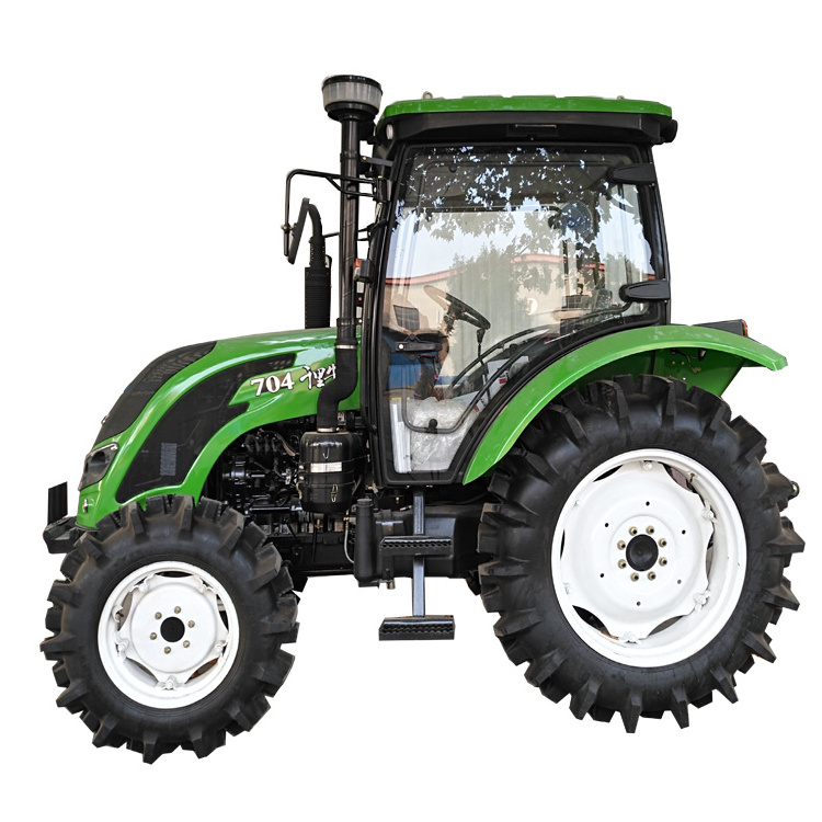 Cheap Small QLN704 70HP 4WD Wheel Tractor Agreeculture Equipment Machinery With Air Condition Cabin For Sale In Romania