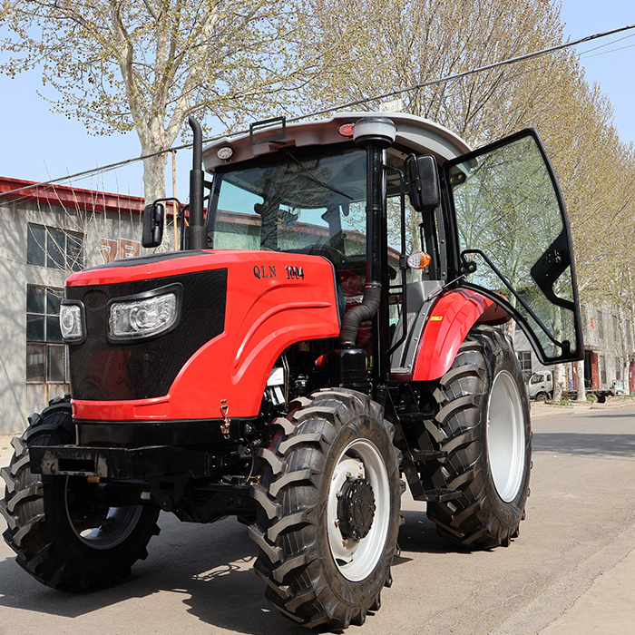 Chalion Farm 100HP YTO Engine 4 Wheel Drive Tractors Agricultural 100 HP 4X4 Agricultural Wheel Tractor With Plough For Sale