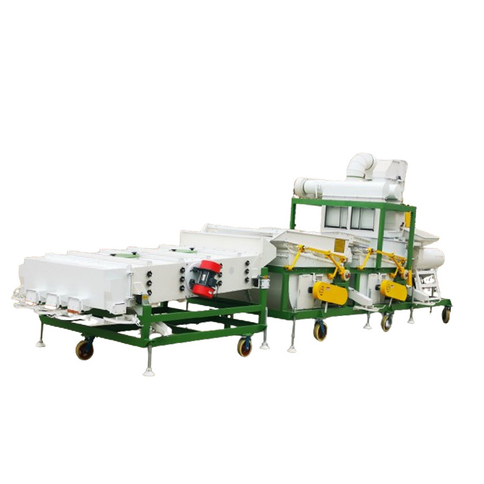 Chalion Wheat Rice Grain Seed Selection Machine Wheat Seed Cleaner Machine Large Combined Seed Cleaner With Gravity Table