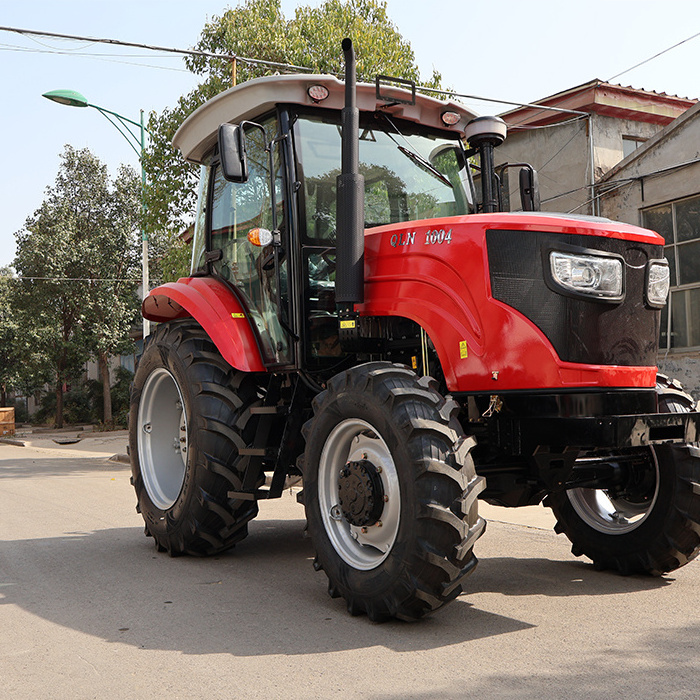 Chalion Farm 100HP YTO Engine 4 Wheel Drive Tractors Agricultural 100 HP 4X4 Agricultural Wheel Tractor With Plough For Sale