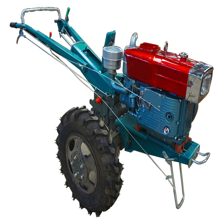 Farming Tractors Mini Walking Tractors 10HP 12HP 15HP 18HP Agriculture Walk Behind Tractor With Rotary Tiller And Seat Price