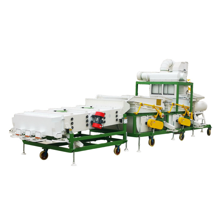 Chalion Wheat Rice Grain Seed Selection Machine Wheat Seed Cleaner Machine Large Combined Seed Cleaner With Gravity Table