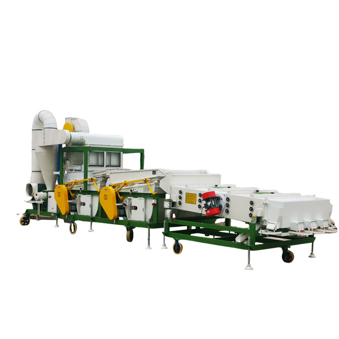 Chalion Wheat Rice Grain Seed Selection Machine Wheat Seed Cleaner Machine Large Combined Seed Cleaner With Gravity Table