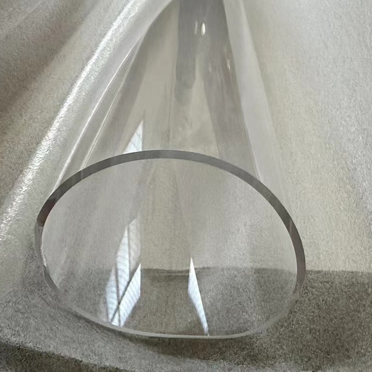 Clear Transparent Round Clear Large Diameter 100-400mm Tube Glass For Table Top Patio Heater Glass Tube