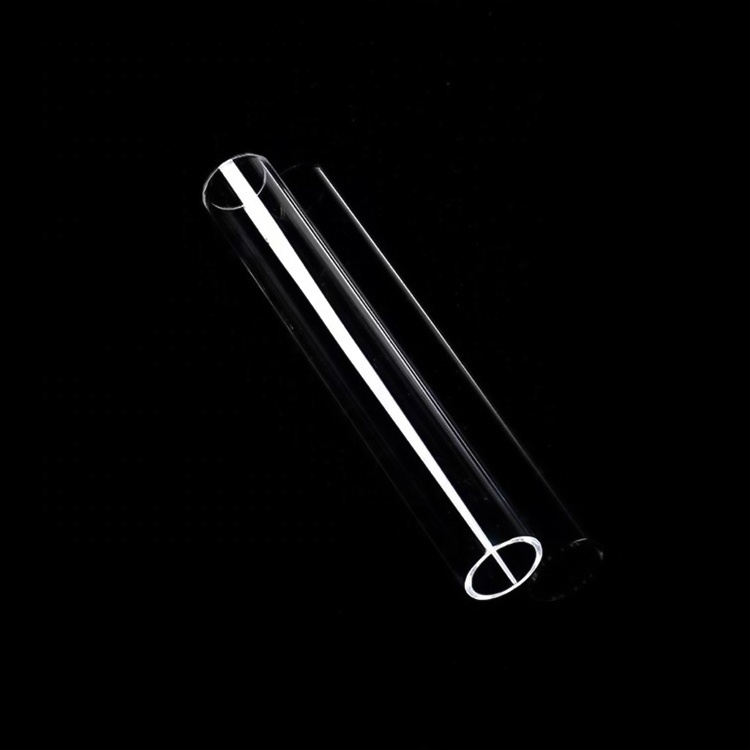 Clear Round Fused Silica Glass Tube Large Diameter Clear Quartz Glass Tube Borosilicate Clear Glass Bubble Pipe