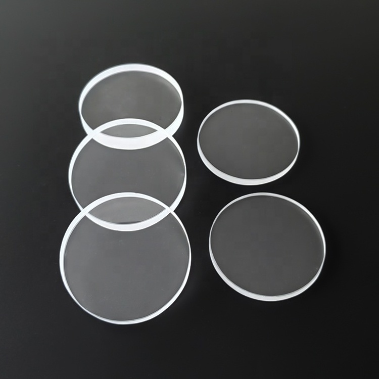 Customized Tempered Borosilicate 3.3 Round Sight Glass Plate Opaque Toughened Telescope Mirror Blanks Borosilicate Glass