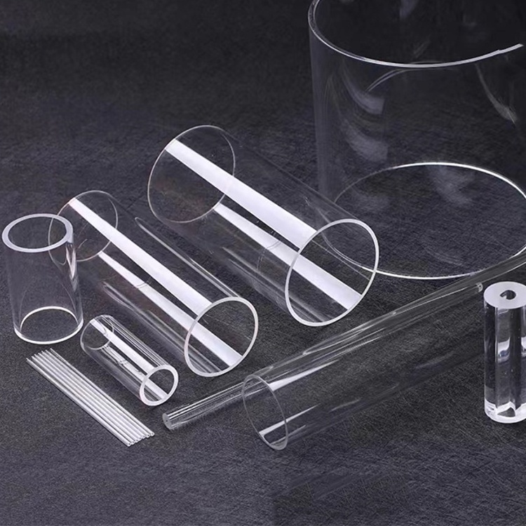 Clear Transparent Round Clear Large Diameter 100-400mm Tube Glass For Table Top Patio Heater Glass Tube