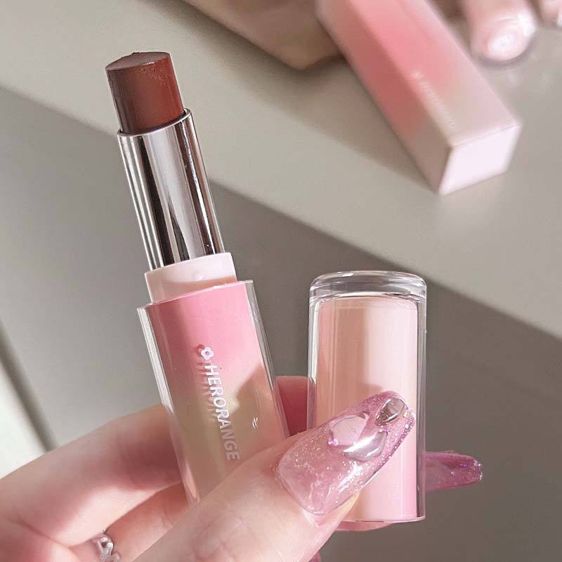 Water Glossy Lipstick Moisturizing Mirror Pink Tube Lip Stick Makeup Gift Lip Jelly pink packing 8 colors optional