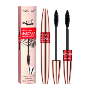 Customizable Label Double-effect Thick Curling Mascara Two-Head Makeup No Fading  Waterproof Long-lasting Lash Growth Mascara