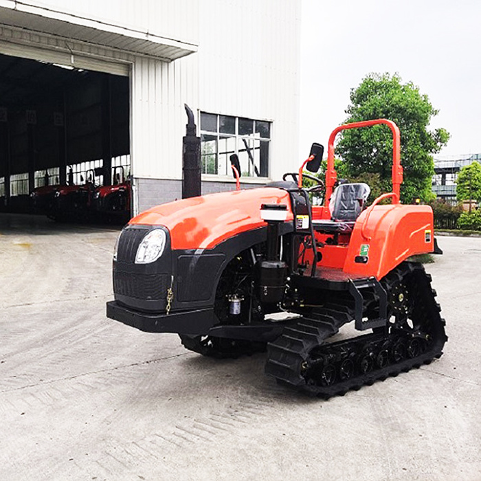 China Small Crawler Tractor QLN-Y802 80HP Multifunctional Tractor Crawler Large Farms With Ridger Machine  For Sale