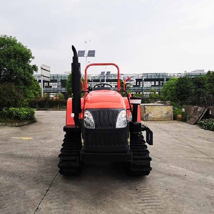 China Small Crawler Tractor QLN-Y802 80HP Multifunctional Tractor Crawler Large Farms With Ridger Machine  For Sale