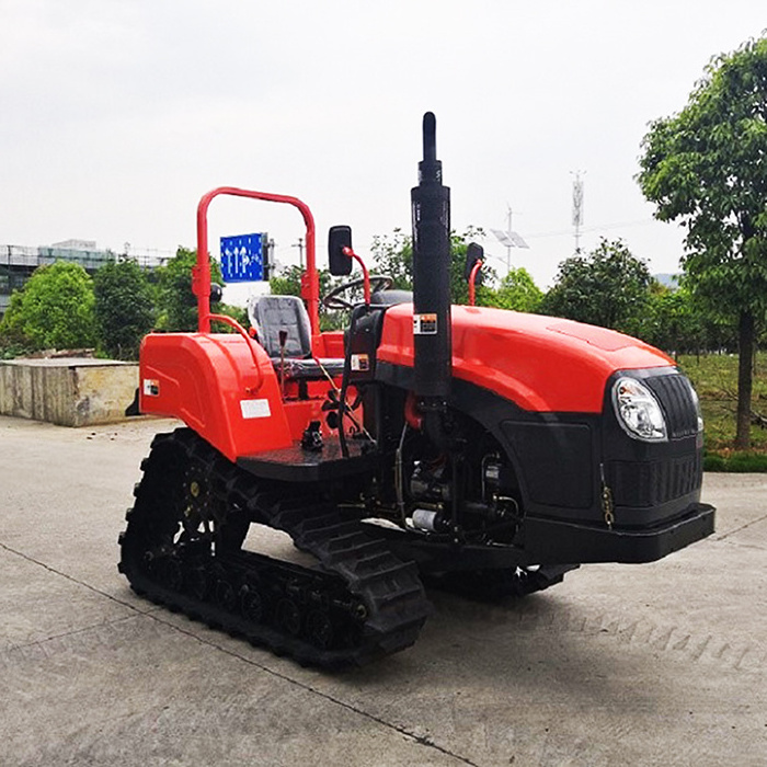 China Small Crawler Tractor QLN-Y802 80HP Multifunctional Tractor Crawler Large Farms With Ridger Machine  For Sale