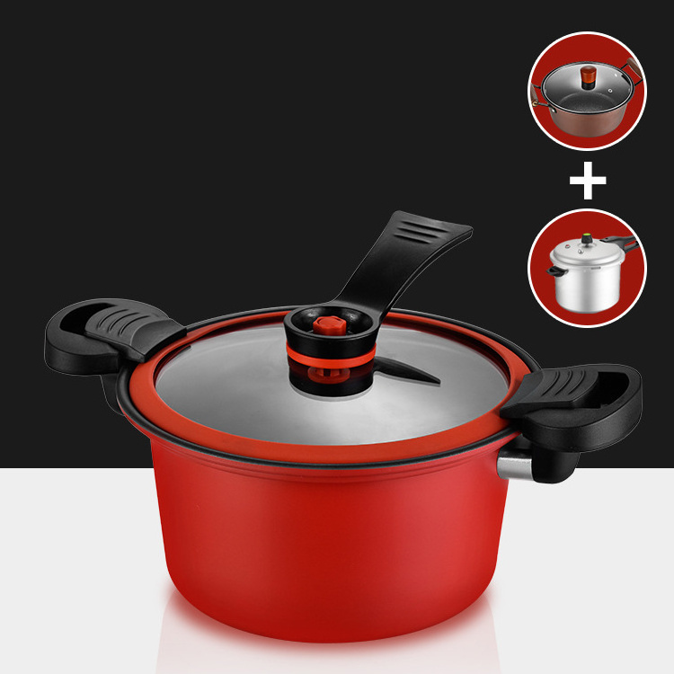 2023 Hot Trends Vacuum Stew Soup & Stock Pots With Lid Lock Stainless Steel Low Pressure Cooker