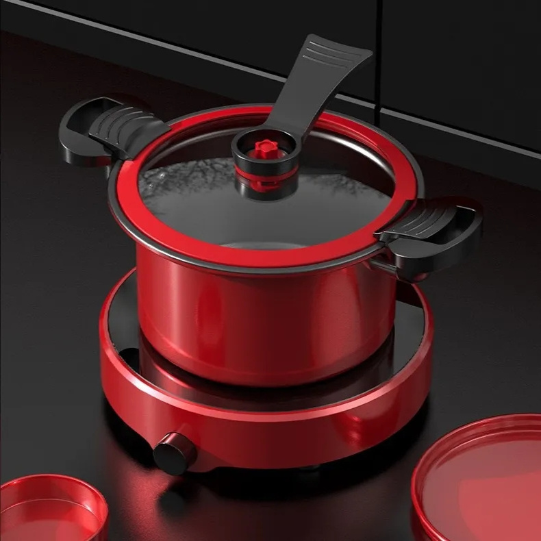 Micro pressure cooker 3.5L large capacity multifunctional non-stick pan