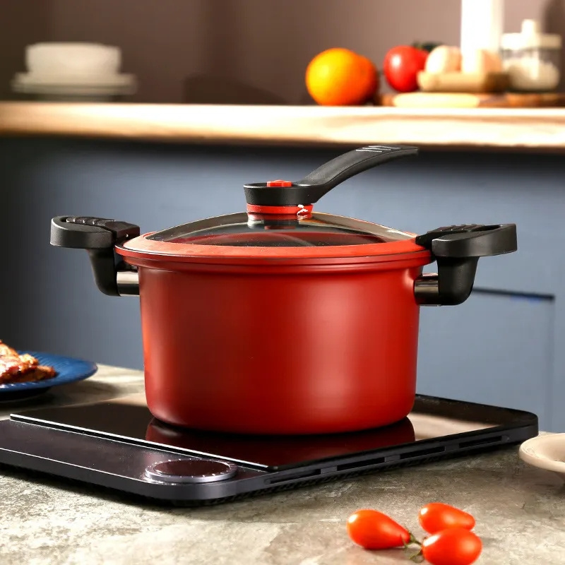 Micro pressure cooker 3.5L large capacity multifunctional non-stick pan