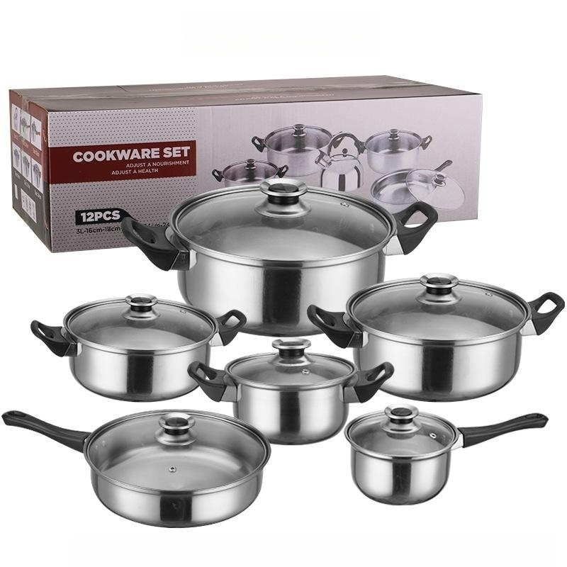 Cookware Pot Sets 10 Pcs Steel Cookware Set Kitchen Wear Cookware Set Cooking Pots