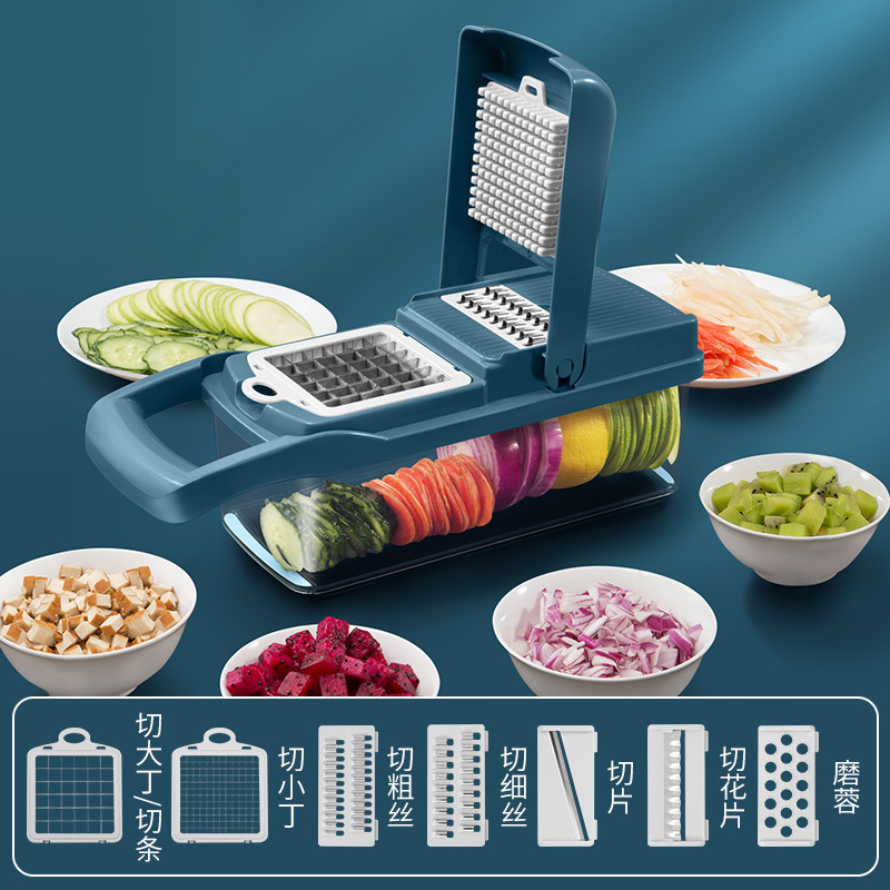 kitchen 12in 1 Multifunctional Food Chopper Vegetable Slicer Dicer Cutter Veggie Pro Onion Chopper Carrot and Garlic Chopper