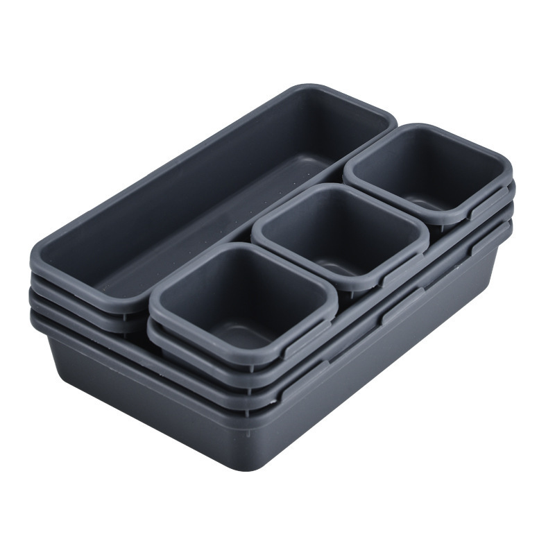 Plastic Pp Debris Drawer Storage Box Freely Combined Small Objects Desktop Storage Box For Kitchen And Home Tools Storage