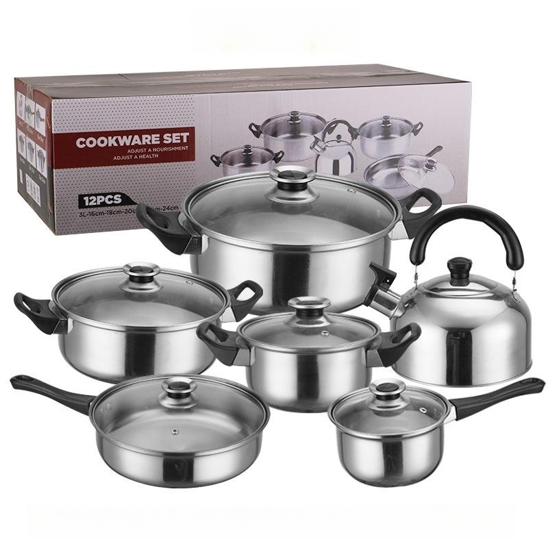 Cookware Pot Sets 10 Pcs Steel Cookware Set Kitchen Wear Cookware Set Cooking Pots