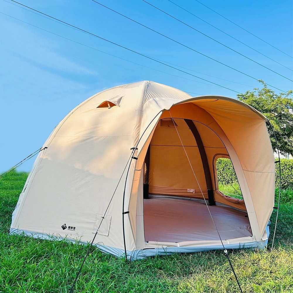 Luxury Outdoor Inflatable Air Conditioned Tent Air Dome Tent Canvas Inflatable Camping Tent