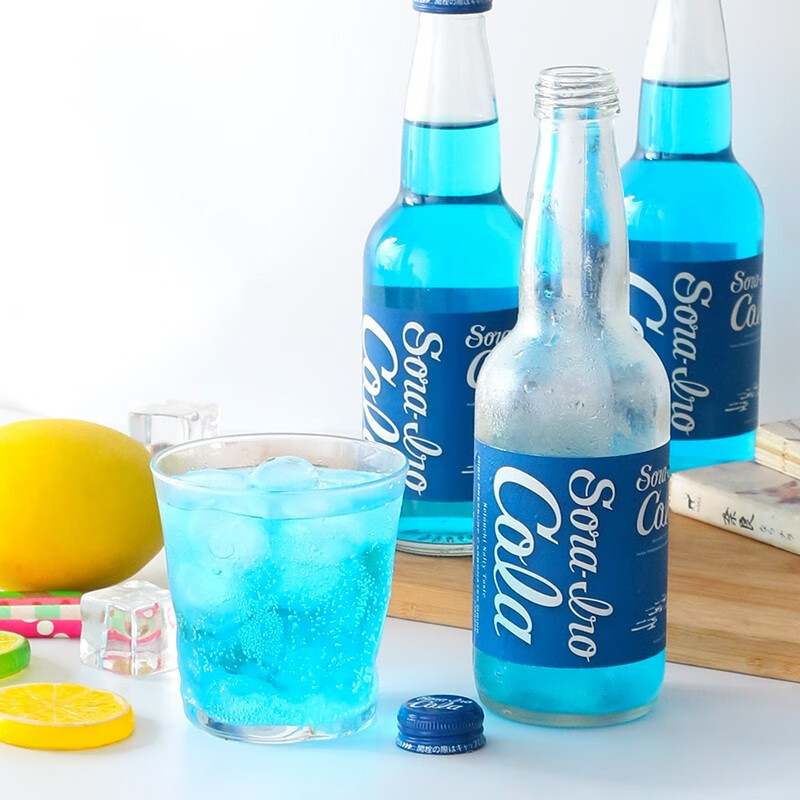 Wholesale Japan Saito Iro cola 330ml  Blue seasalt Cocas Cola Carbonated Soft Exotic Drinks