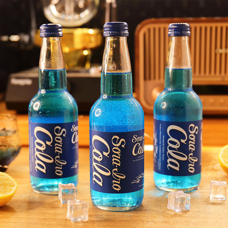 Wholesale Japan Saito Iro cola 330ml  Blue seasalt Cocas Cola Carbonated Soft Exotic Drinks