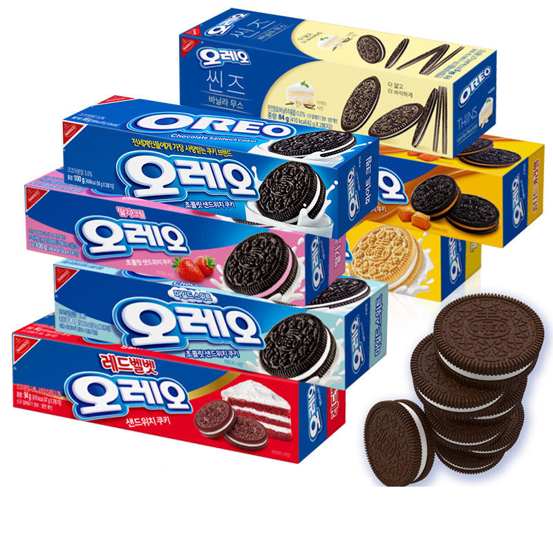 Wholesale Imported Korea Ore*o Cookies Exotic Snacks Red Velvet Cake Korean Chocolate Flavored Ore*o Sandwich Biscuit